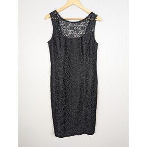 White House Black Market Black Lace Mini Dress